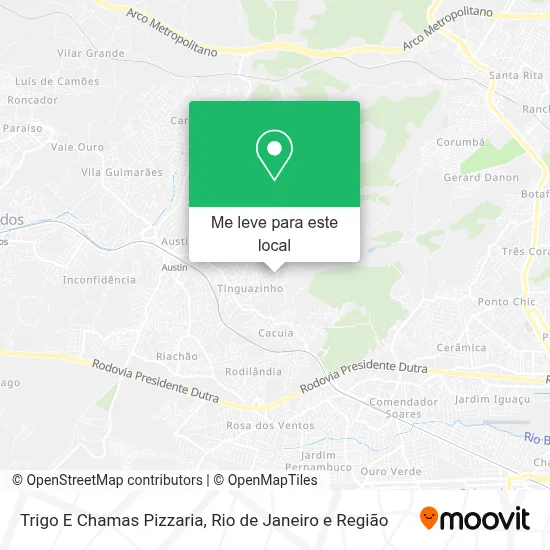 Trigo E Chamas Pizzaria mapa