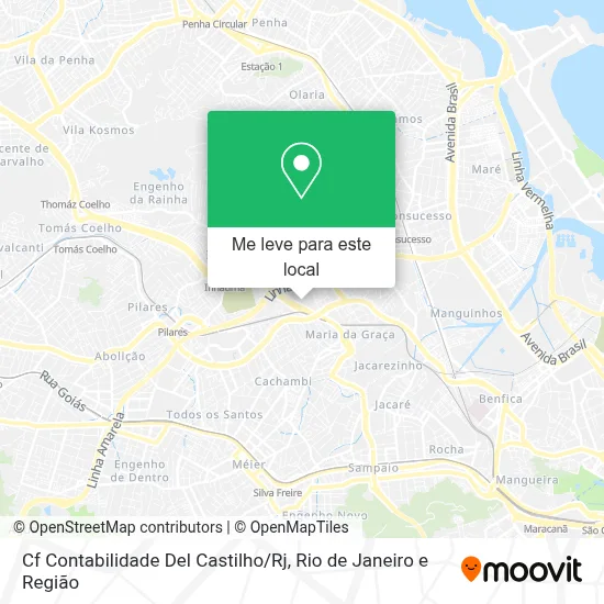Cf Contabilidade Del Castilho / Rj mapa