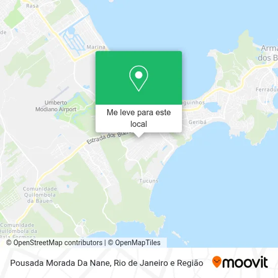 Pousada Morada Da Nane mapa