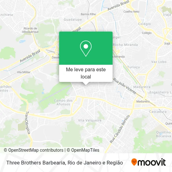 Three Brothers Barbearia mapa