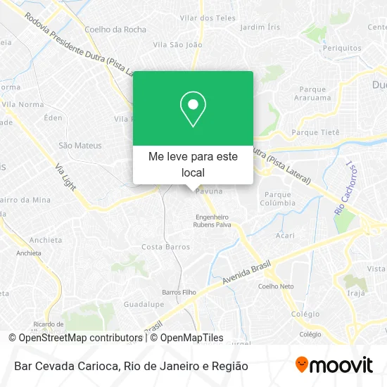Bar Cevada Carioca mapa