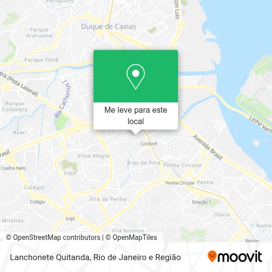 Lanchonete Quitanda mapa