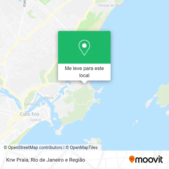 Krw Praia mapa