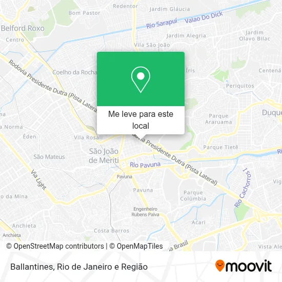 Ballantines mapa