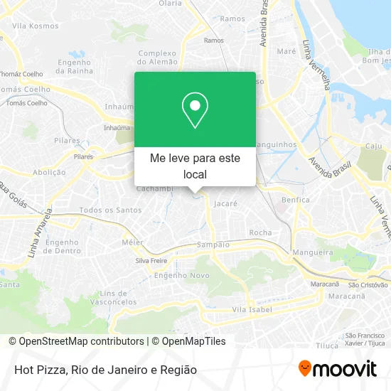 Hot Pizza mapa