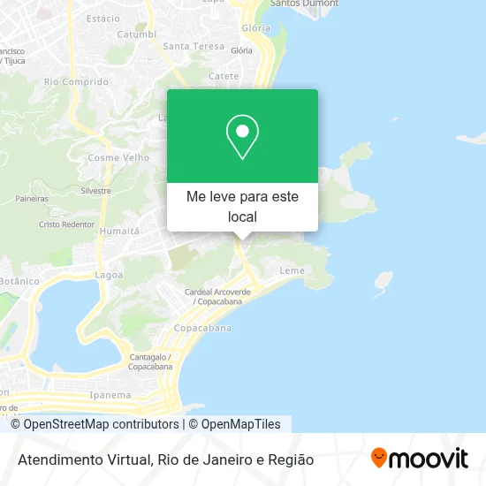 Atendimento Virtual mapa