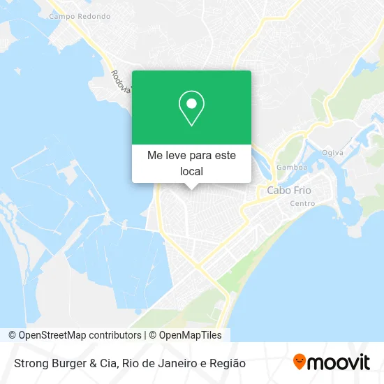 Strong Burger & Cia mapa