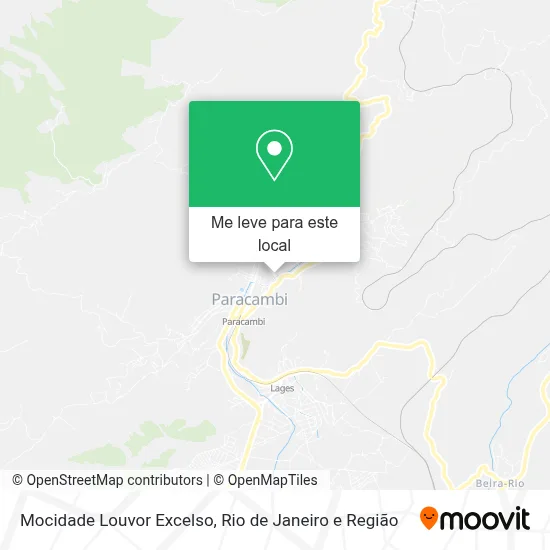 Mocidade Louvor Excelso mapa