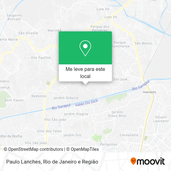 Paulo Lanches mapa