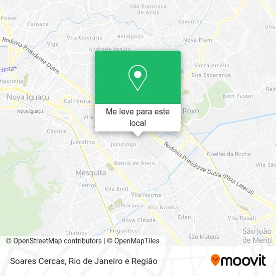 Soares Cercas mapa