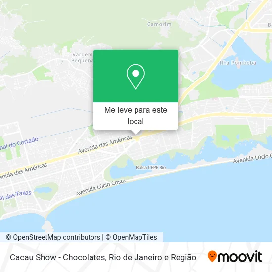 Cacau Show - Chocolates mapa