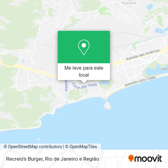 Recreio's Burger mapa