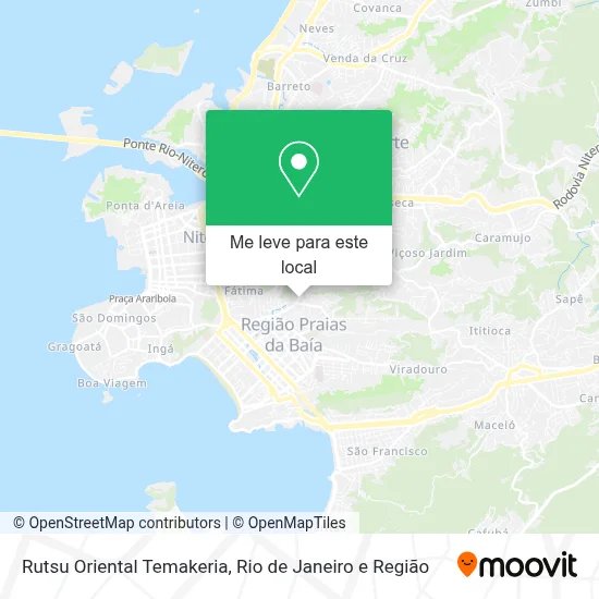 Rutsu Oriental Temakeria mapa