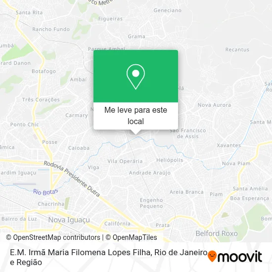E.M. Irmã Maria Filomena Lopes Filha mapa