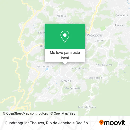 Quadrangular Thouzet mapa