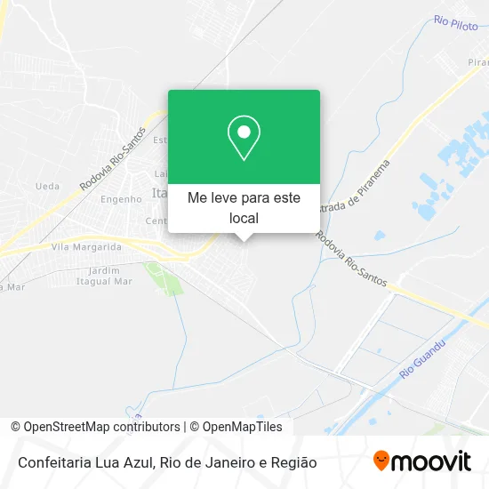Confeitaria Lua Azul mapa
