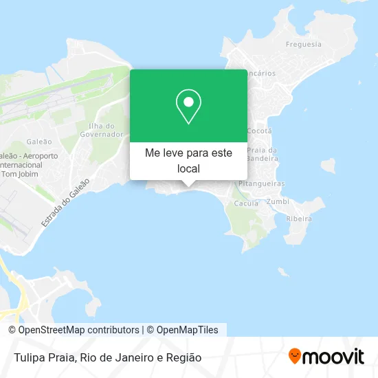 Tulipa Praia mapa