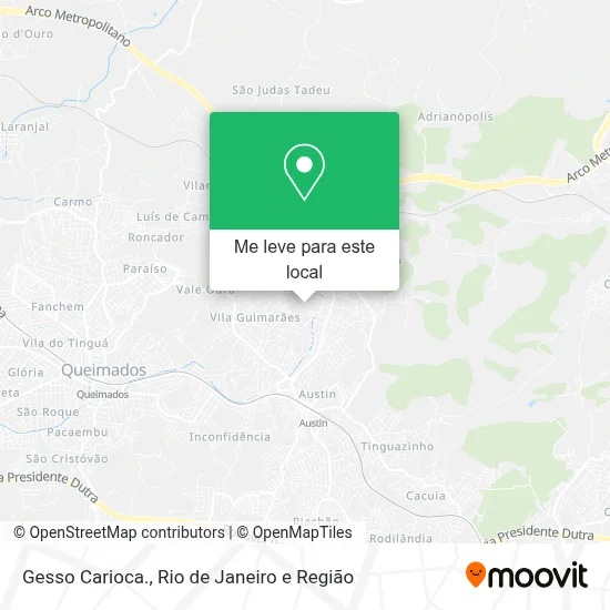 Gesso Carioca. mapa