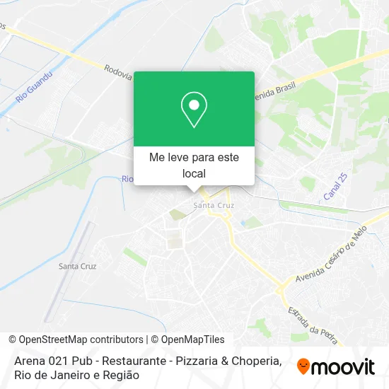 Arena 021 Pub - Restaurante - Pizzaria & Choperia mapa