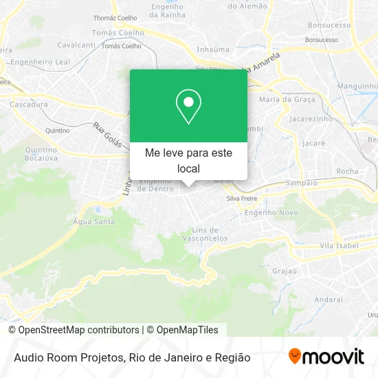 Audio Room Projetos mapa