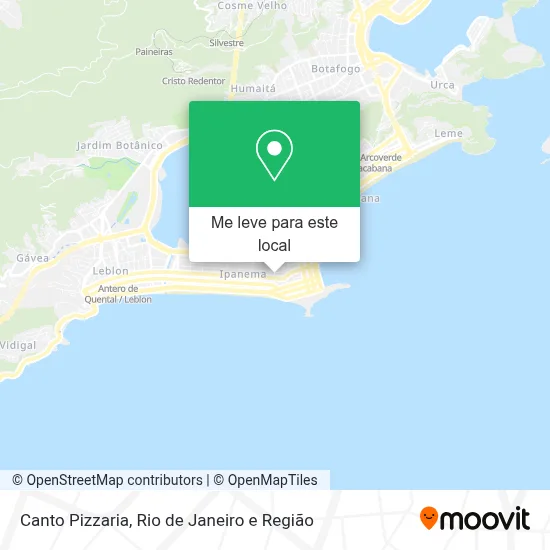 Canto Pizzaria mapa