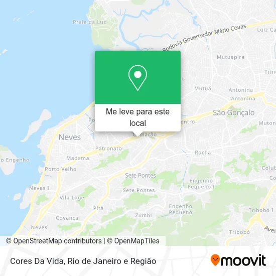 Cores Da Vida mapa