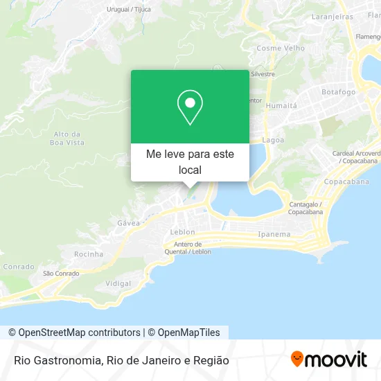 Rio Gastronomia mapa