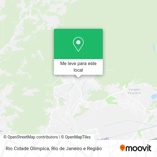 Rio Cidade Olimpica mapa