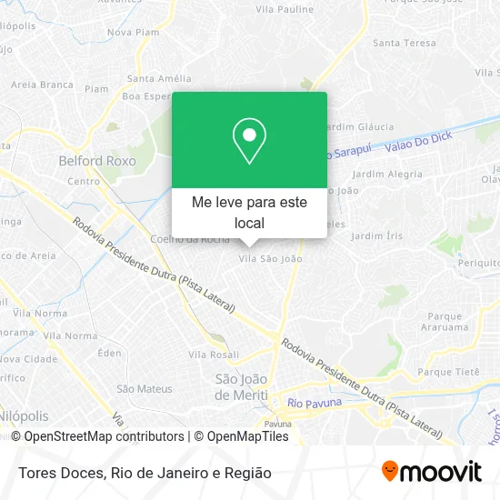 Tores Doces mapa