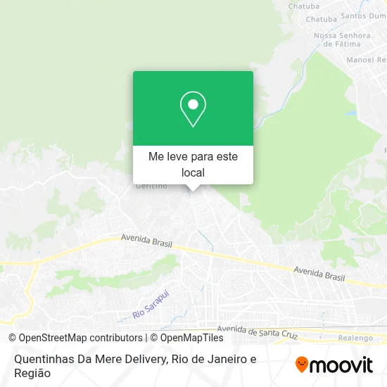 Quentinhas Da Mere Delivery mapa