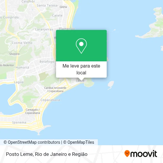 Posto Leme mapa