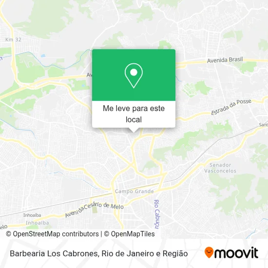 Barbearia Los Cabrones mapa