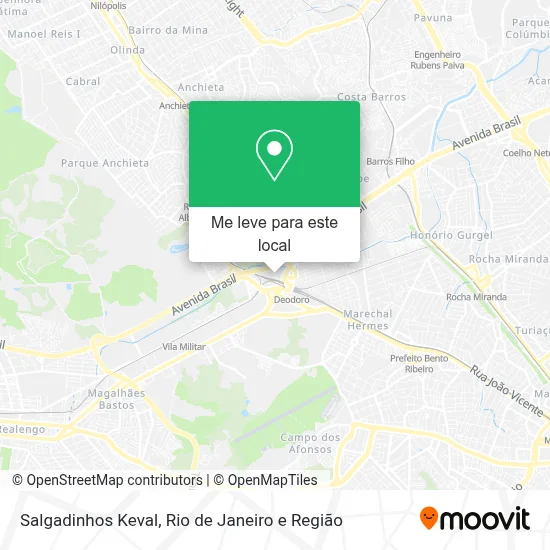 Salgadinhos Keval mapa