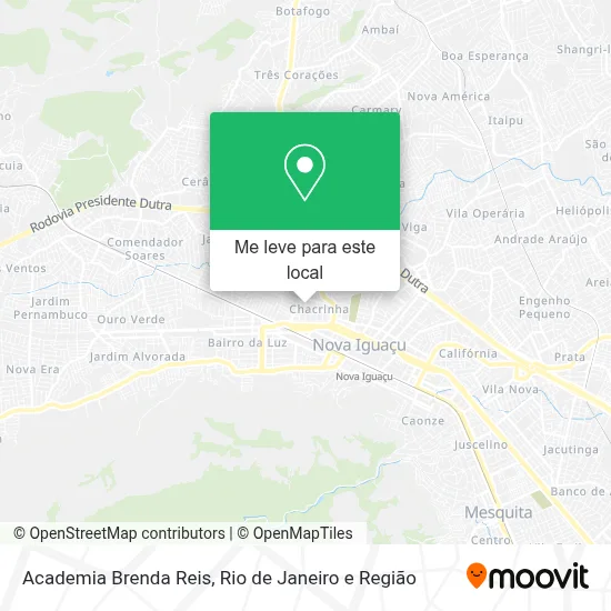 Academia Brenda Reis mapa