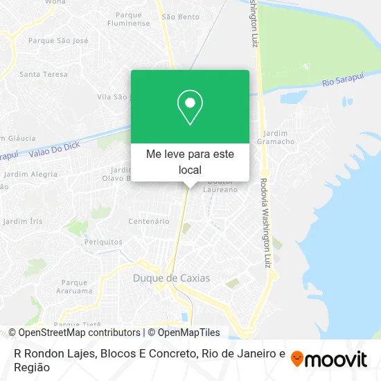 R Rondon Lajes, Blocos E Concreto mapa