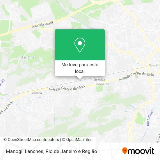 Manogil Lanches mapa