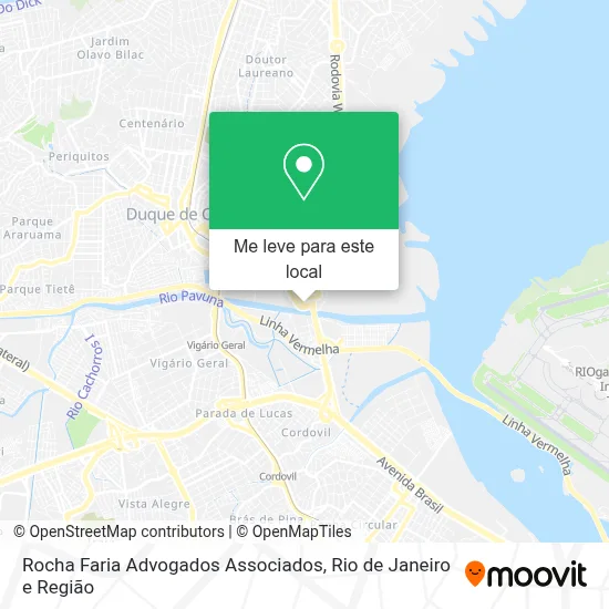 Rocha Faria Advogados Associados mapa