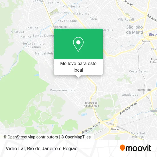 Vidro Lar mapa