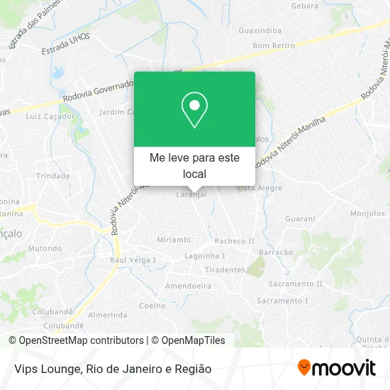 Vips Lounge mapa