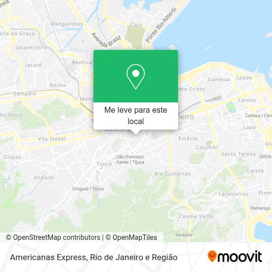 Americanas Express mapa
