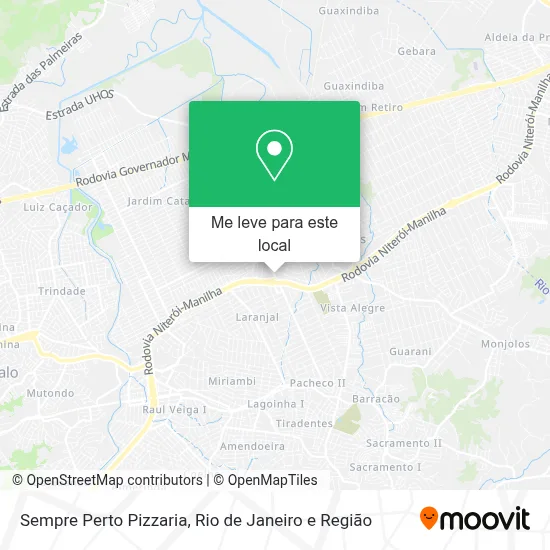 Sempre Perto Pizzaria mapa