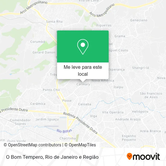 O Bom Tempero mapa