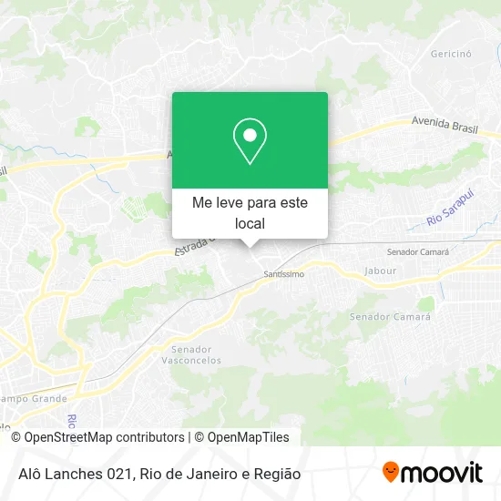 Alô Lanches 021 mapa