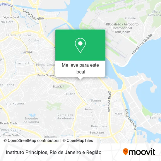 Instituto Princípios mapa