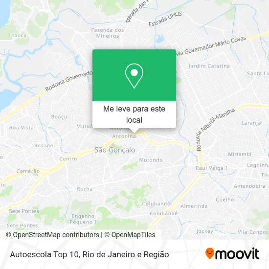 Autoescola Top 10 mapa