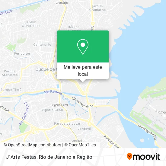 J`Arts Festas mapa
