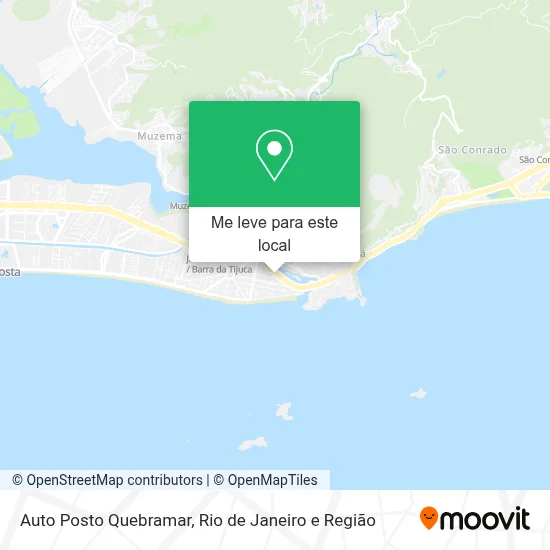 Auto Posto Quebramar mapa