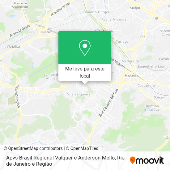 Apvs Brasil Regional Valqueire Anderson Mello mapa