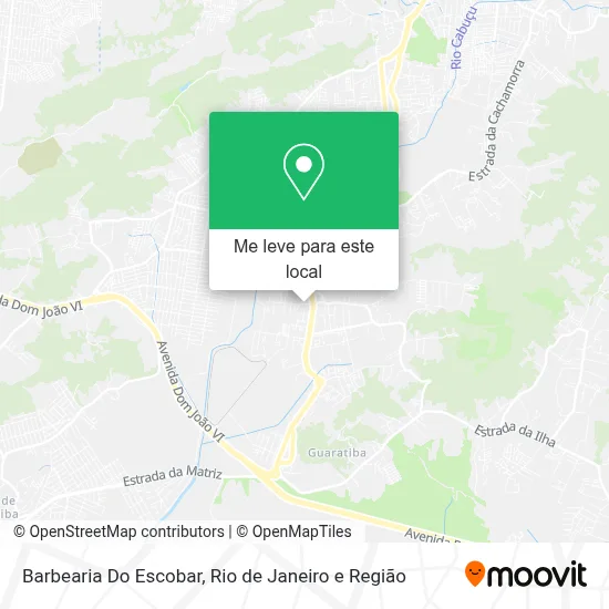 Barbearia Do Escobar mapa