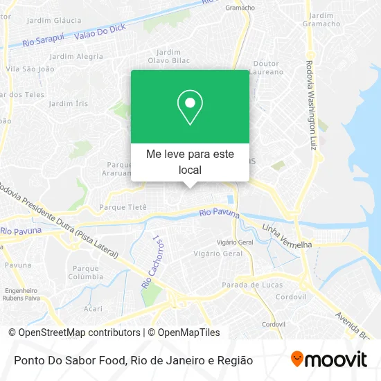 Ponto Do Sabor Food mapa